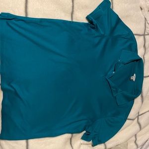 Calvin Klein Cotton Polo men’s shirt. Size large and cyan colored.